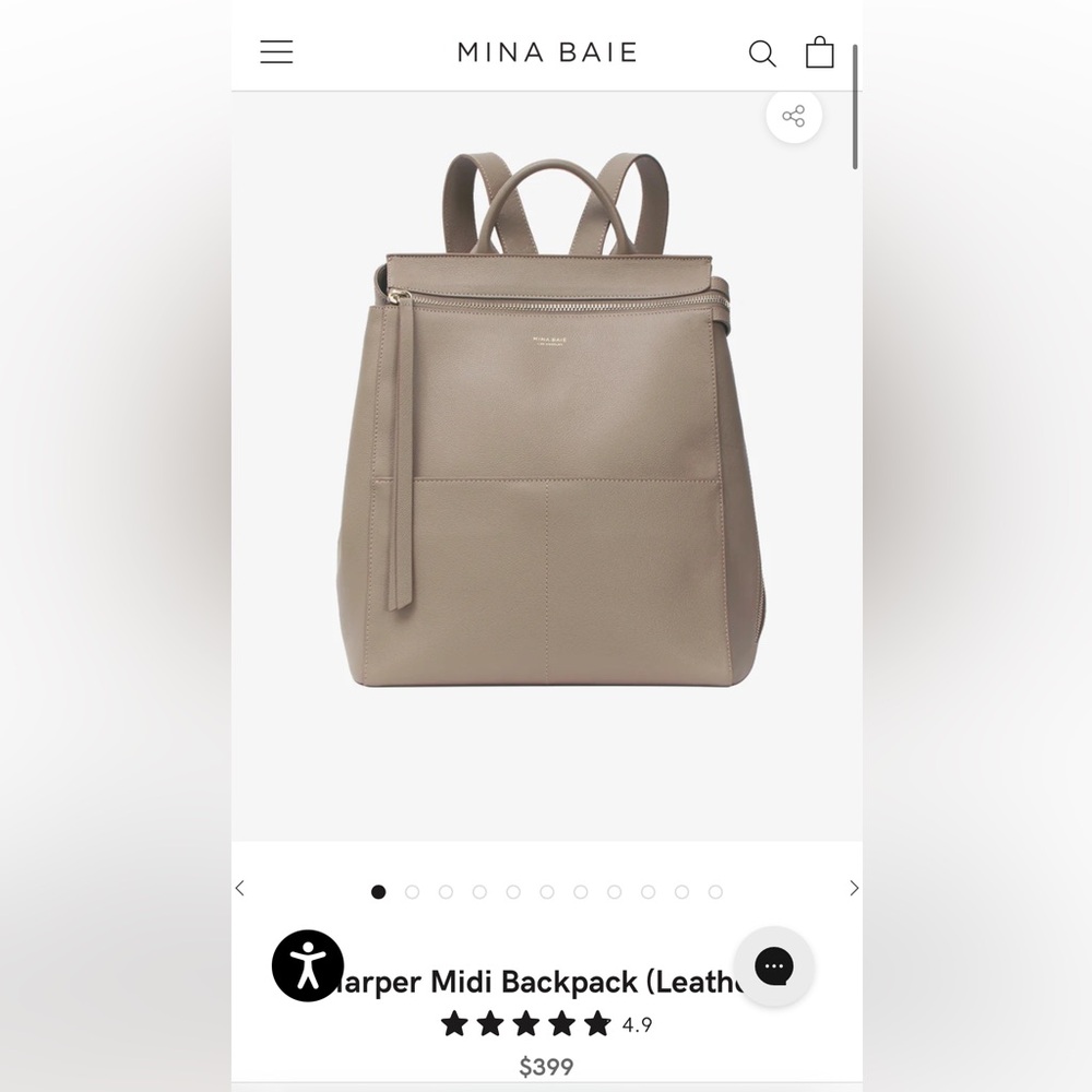 Mina Baie Harper Midi Backpack in Desert